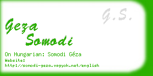 geza somodi business card