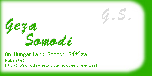 geza somodi business card